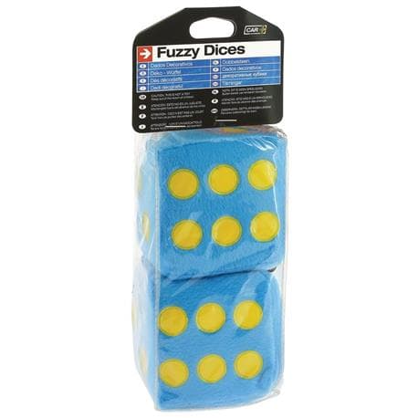 Terninger, blå 9 x 9 cm