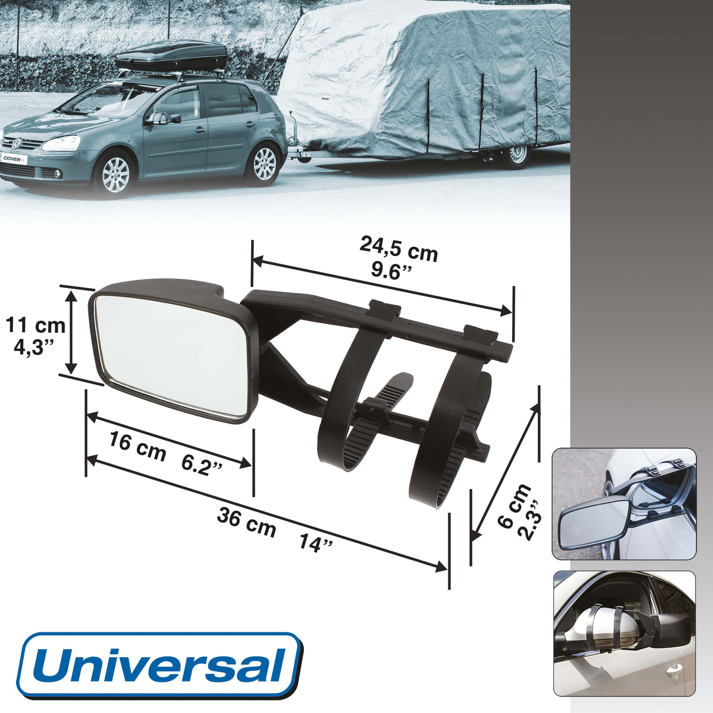 CARAVAN AUXILIARY MIRROR
