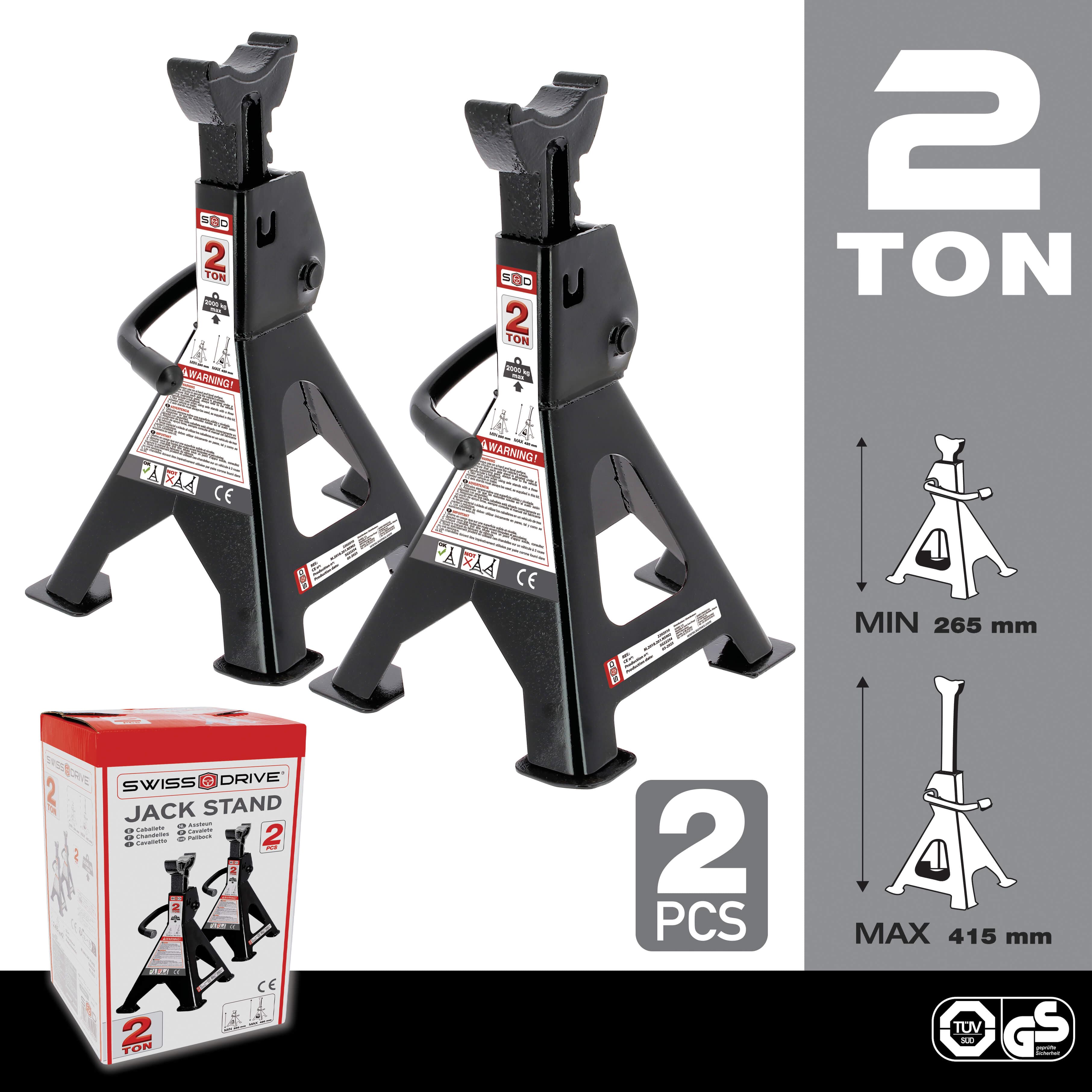 JACK STANDS 2TN. TÜV/GS. 2PC