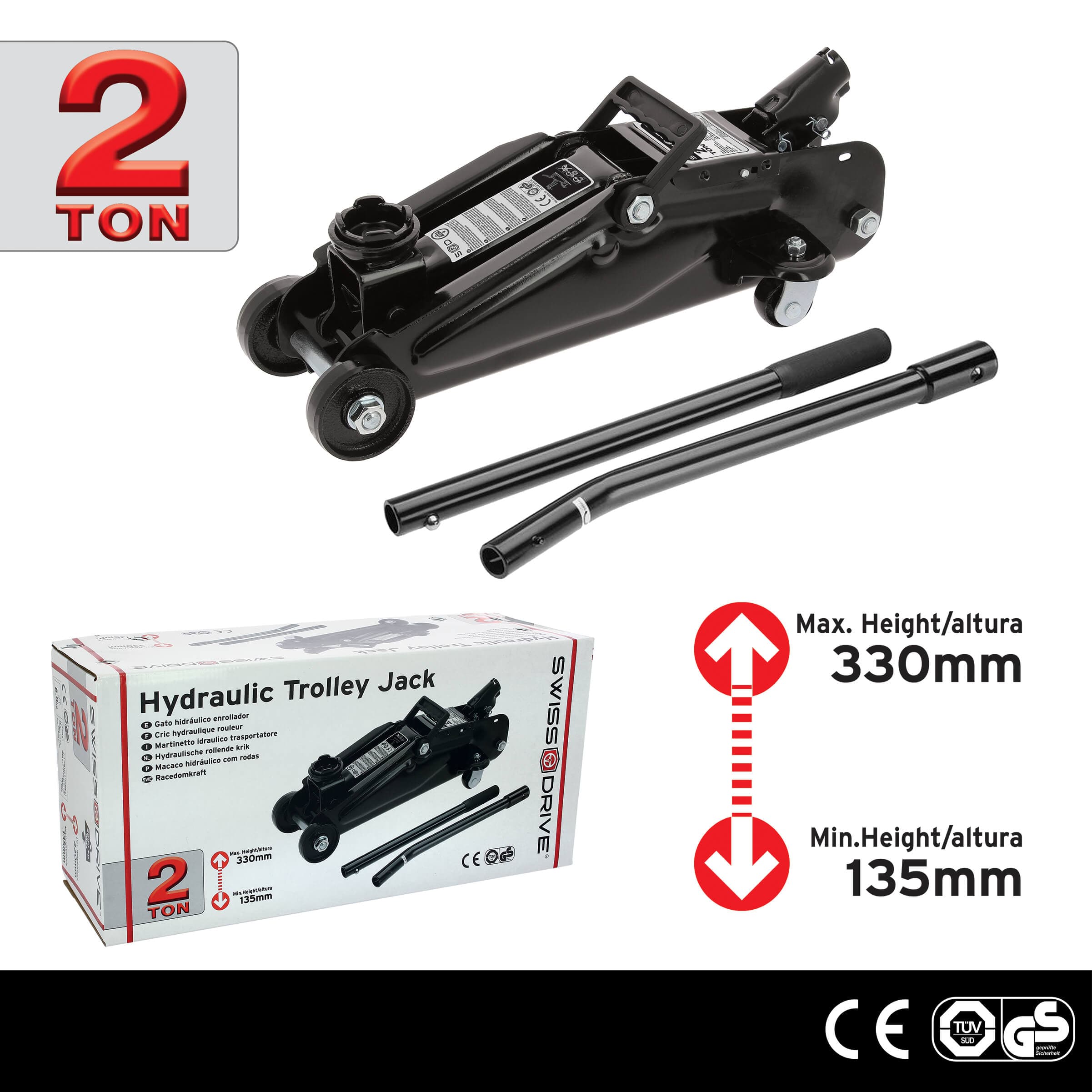 2 TON TROLLEY JACK TUV