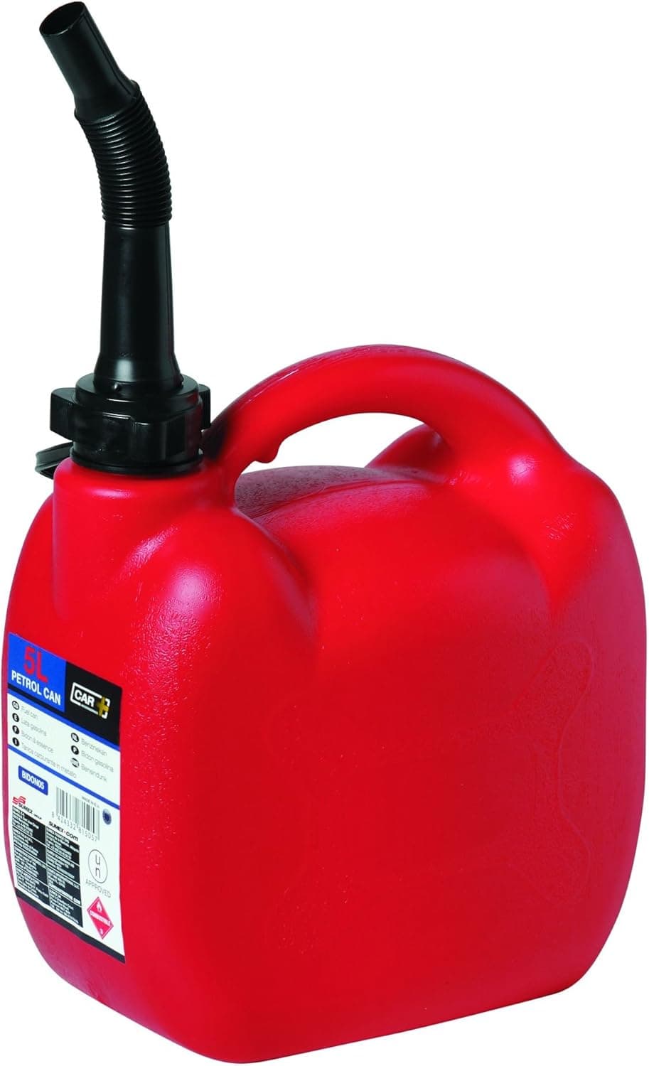PETROL CAN  5 LIT. UN APPROVED W/FLEXIBL