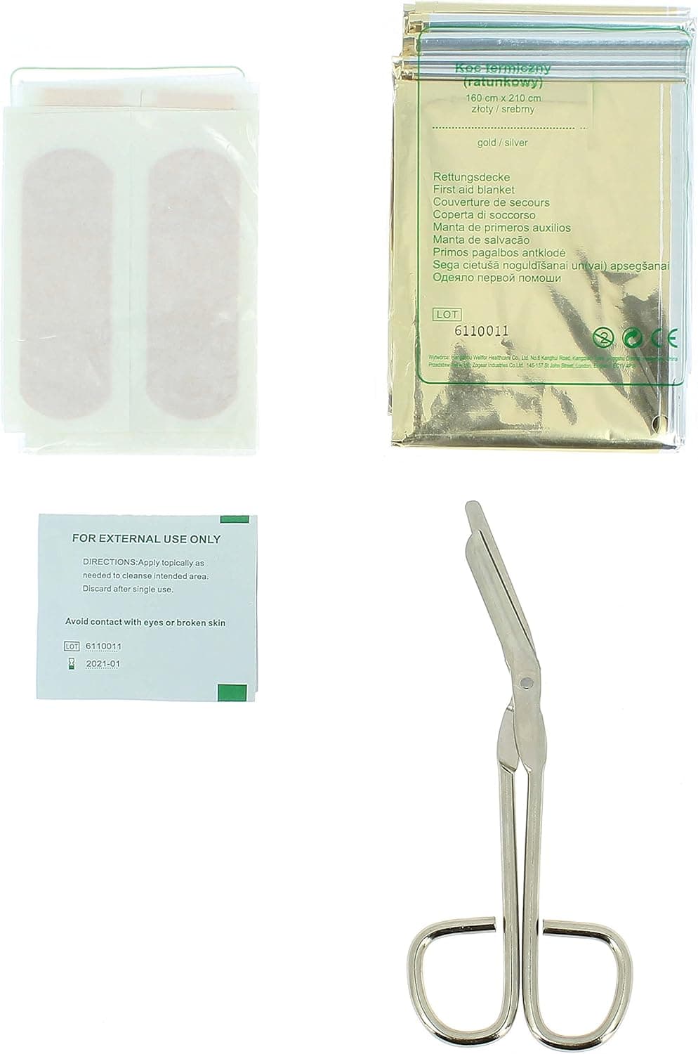 FIRST AID KIT DIN 13164. RED BAG