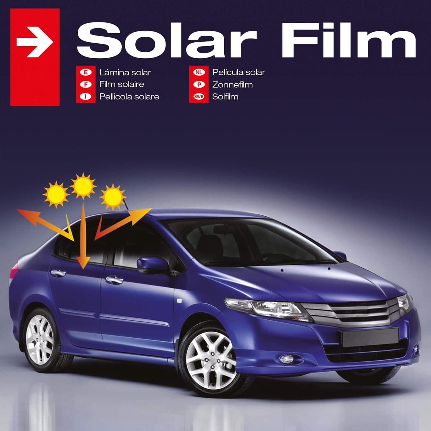 SOLAR FILM 76X300 CM BLACK