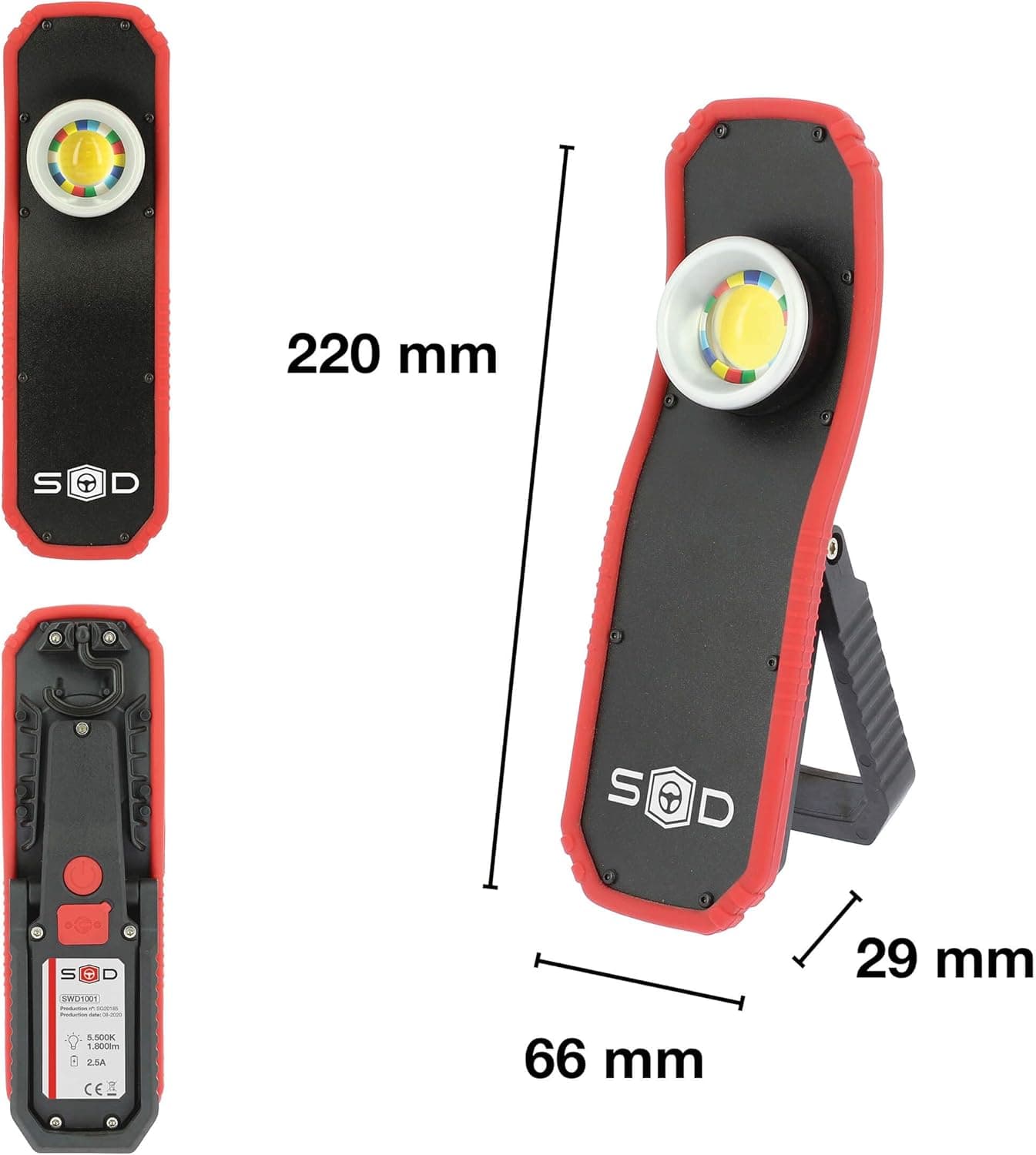 Swizz Drive Detailer lys, oppladbar