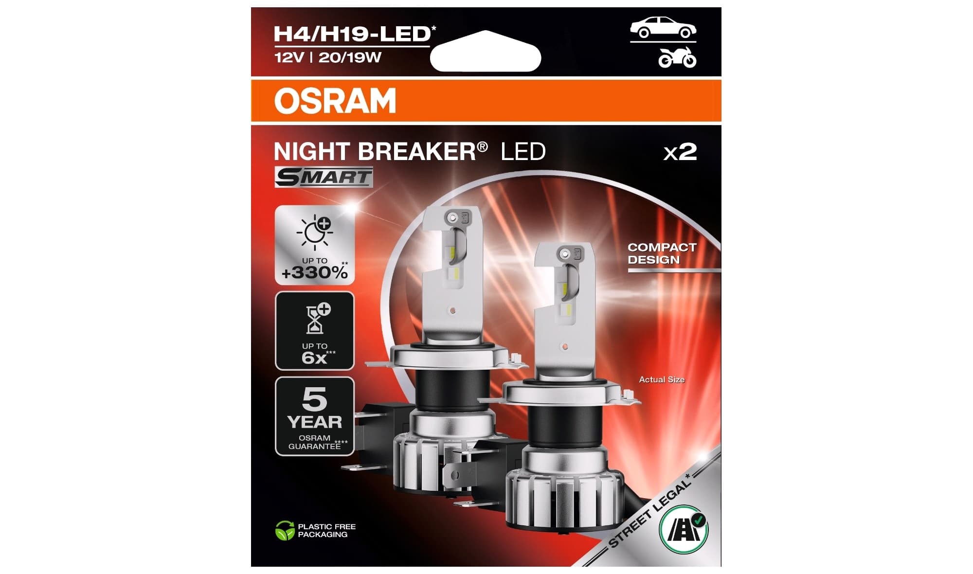 Lyspære, Night Breaker H4 SMART LED